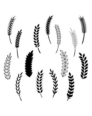 Wheat Silhouette Clip Art