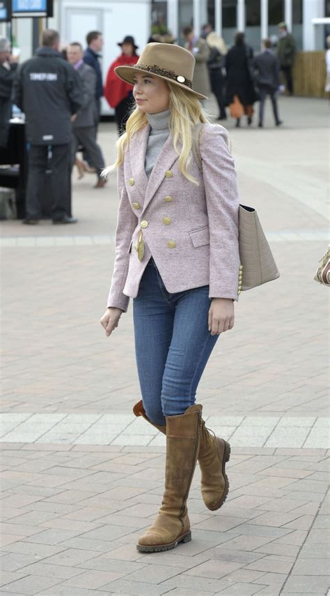 GEORGIA TOFFOLO at Cheltenham 2018 Gold Cup at Cheltenham Racecourse 03/16/2018 - HawtCelebs