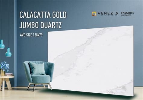 Calacatta Gold Jumbo Quartz In Stock Venezia Surfaces Venezia Stone