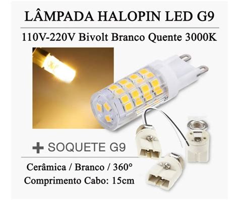 Kit L Mpadas Led G Halopim W Bivolt Luz Branco Frio Mercadolivre