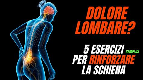 DOLORE LOMBARE Chissà come mai 5 esercizi SEMPLICI per rinforzare