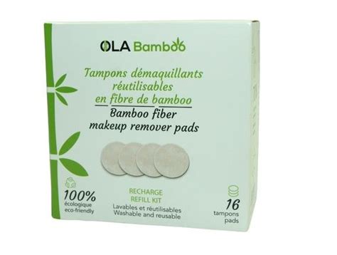 Tampon Demaquillant Reutilisable X Produits Ecologiques Lemieux Quebec