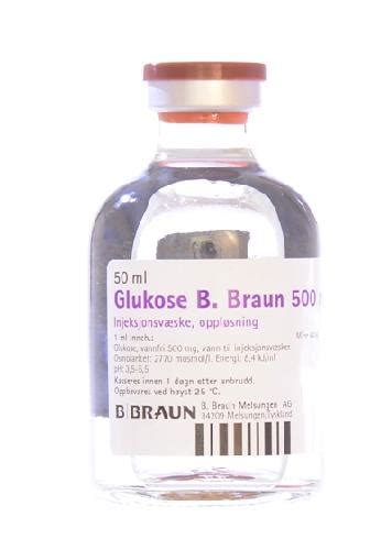 Glukose B Braun Injeksjonsvæske oppløsning 500 mg ml 20x50 ml Apotek 1