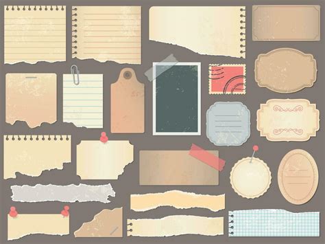 Scrapbook papers. Vintage scrapbooking paper, retro scraps pages and ...