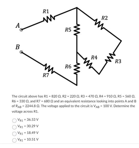 Solved The Circuit Above Has R1 820Ωr2220Ωr3470Ω R4