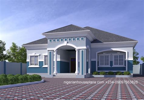 Architectural Design For Bedroom Bungalow In Nigeria Home Alqu