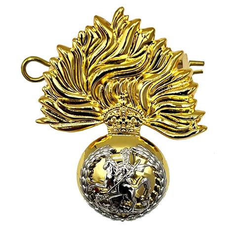 Royal Regiment Fusiliers Cap Badge Tudor Crown | John Bull Clothing