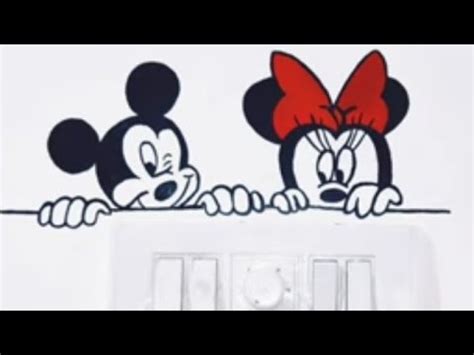 Micky Mouses Switch Board Painting Art Design Ideas Youtube