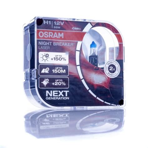 Żarówki halogenowe H1 NIGHT BREAKER LASER Duo Box OSRAM AutoMotoHit pl