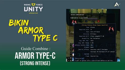 Tutorial Bikin Armor Strong Intense Type C Simple Rf Unity Youtube