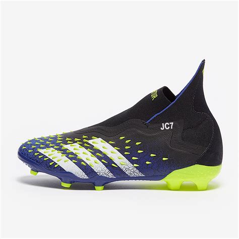 Adidas Junior Predator Freak FG Blu Nero Core Bianco Giallo Solare