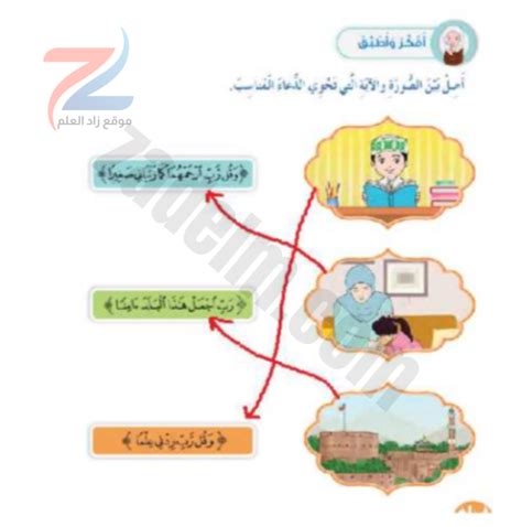 حل اسئلة درس الله تعالى رب كل شيء لمادة التربية الاسلامية ديني حياتي للصف الاول الفصل الدراسي