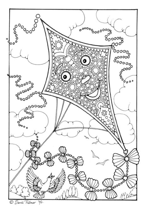 Coloriage Cerf Volant 7 Coloriage Cerfs Volants Coloriages Divers