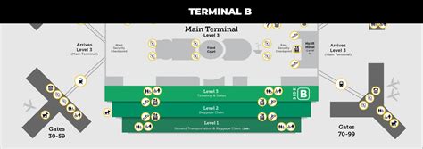 Terminal B Orlando Airport Map Mco