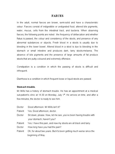 Faeces Pdf Human Feces Medicine