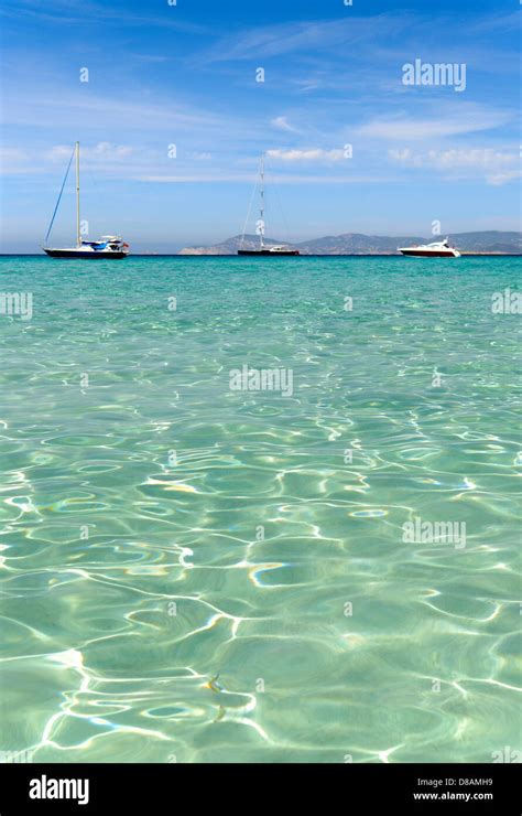 Playa de ses Illetes, Formentera, Balearic Islands, Spain Stock Photo ...