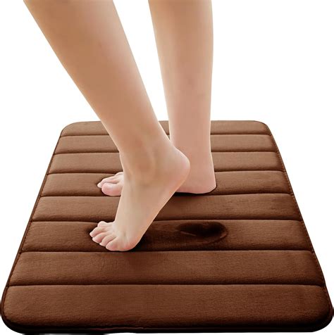 Imperial Rooms Brown Memory Foam Bath Mat X Cm Bathroom Mats