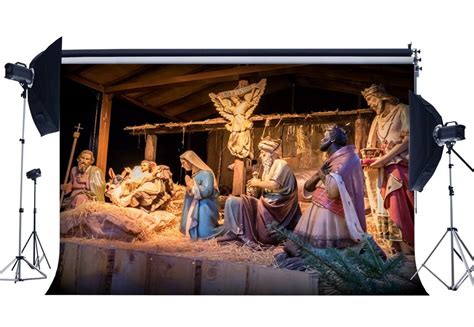 Buy Sunny Star Birth Of Jesus Backdrop X Ft Vinyl Nativity Story