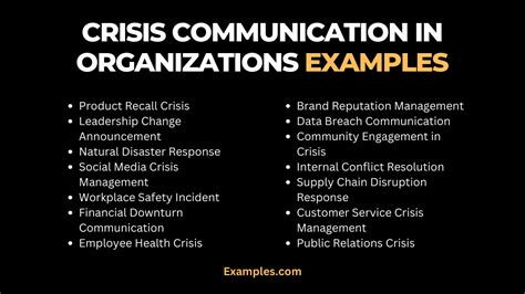 Crisis Communication In Organizations Examples Pdf