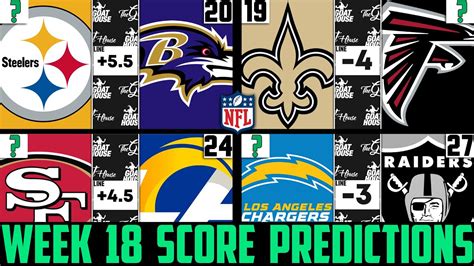 Nfl Week 18 Score Predictions 2022 Nfl Week 18 Picks Against The Spread 2022 Youtube