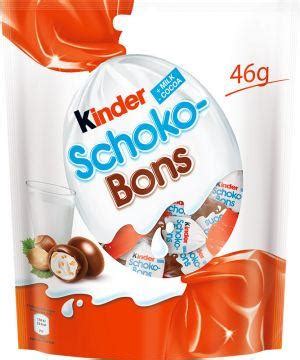 Bonbony Kinder Schoko bons 46g složení a výživové údaje Foodo cz