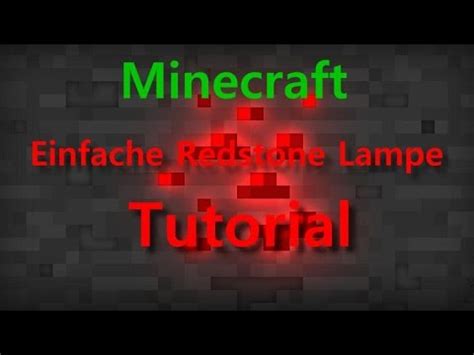 Minecraft Einfache Redstone Lampe Bauen Tutorial Lets Play YouTube