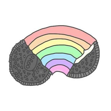 Oreo Rainbow Oreo Cookies Cookie Drawing Candy Drawing