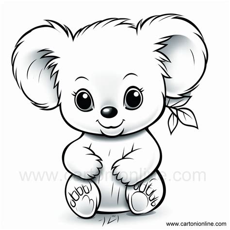 Dibujo De Koala Para Colorear