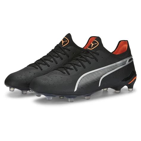 Puma King Ultimate Fg Ag Eclipse Svart Silver Orange