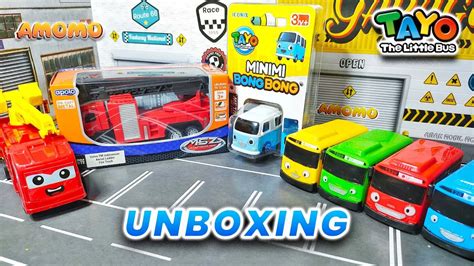 Unboxing Mainan Mobil Mobilan Tayo Bongbong Truk Pemadam Kebakaran