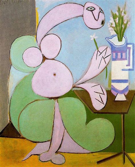 Woman With Flower 2 From Pablo Picasso Pablo Picasso Paintings Picasso Paintings Picasso