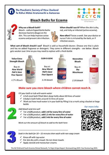 When And How To Use Bleach Baths For Your Child With Eczema Kidshealth Nz