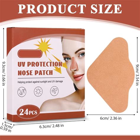 Demissle 120 Pcs Sun Protection Nose Patch Outdoor Sunblock Nose Skin Patches Uv Stickers For