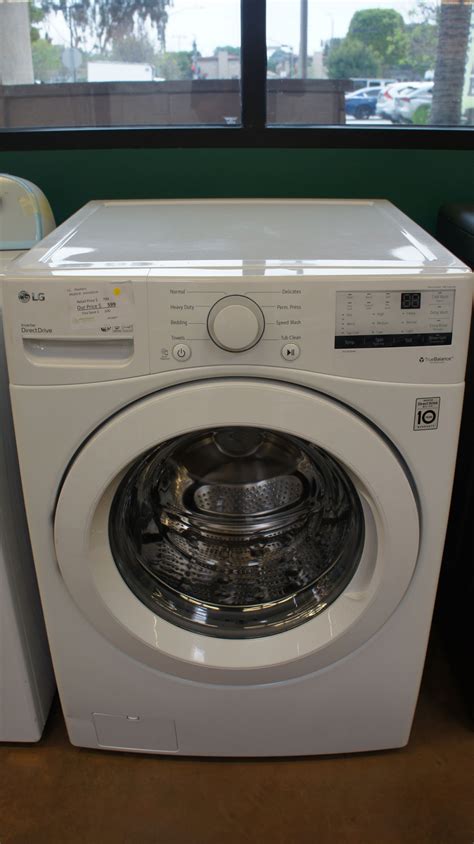 27″ Lg Wm3400cw 45 Cuft Capacity Front Load Washer Appliances Tv