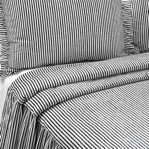 Lush Decor Ticking Stripe Ruffled Bedspread Set Bedspread Set Bed