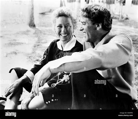 Burt Lancaster, right, and his second wife, Norma Lancaster, 1954 Stock ...