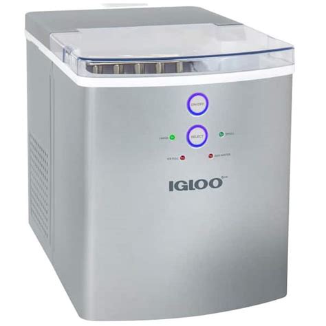 IGLOO 33 Lb Portable Ice Maker In Silver IGLICEB33SL The Home Depot