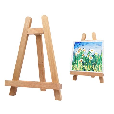 Eurpoe Floor Geometry Small Easel Wooden Mini Easel Pine Display Canvas