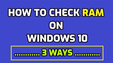 How To Check Ram In Windows 8 Lodlosangeles