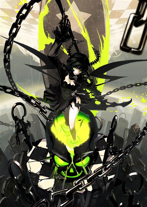 Horns Long Hair Black Rock Shooter Series Chains Black Rock