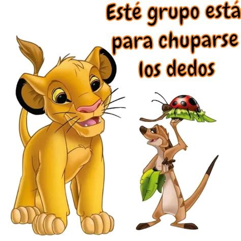 Esté grupo está para chuparse los dedos Sticker de WhatsApp