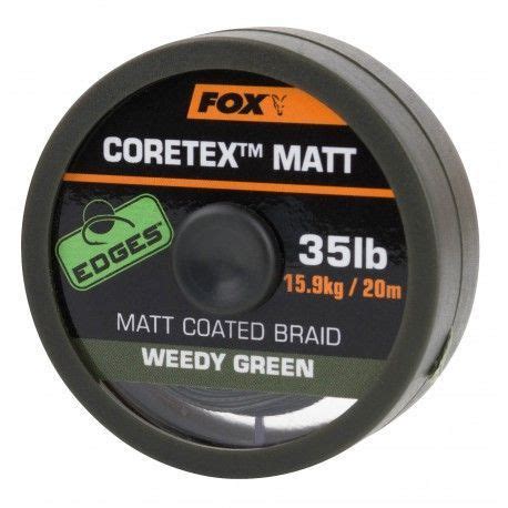 Plecionka Przyponowa Fox Edges Coretex Matt 35lb 20m Zielona