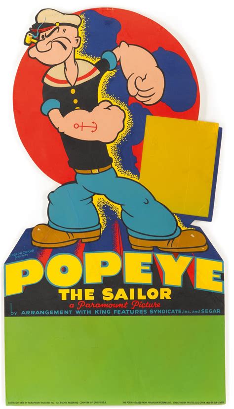 POPEYE (1938), POSTER, US | Gentlemen’s Accessories Online | 2019 | Sotheby's