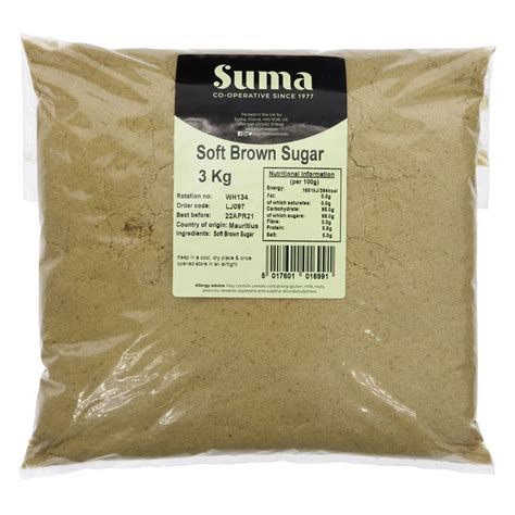 Suma Soft Brown Sugar 3kg - Suma Wholefoods
