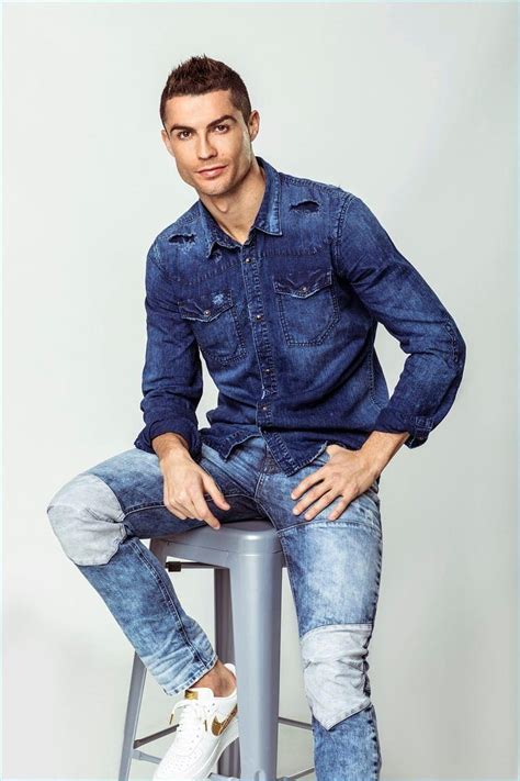 Cristiano Ronaldo Son Front CR7 Denim Spring 18 Campaign Cristiano