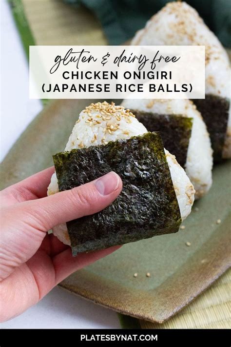 Chicken Onigiri Japanese Rice Balls Plates By Nat Recipe Onigiri Recipe Yummy Food