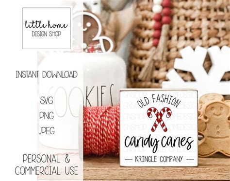Old Fashioned Candy Canes Svg Kris Kringle Candy Company Christmas