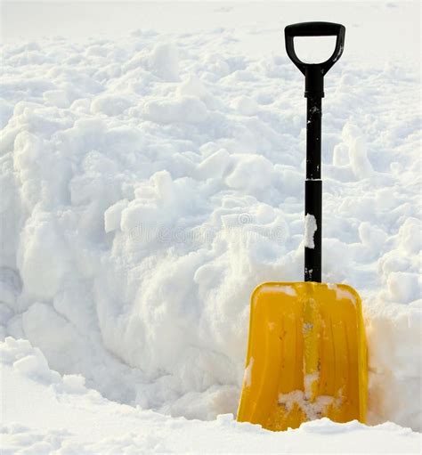 Yellow Snow Shovel - Efficient Snow Removal Tool