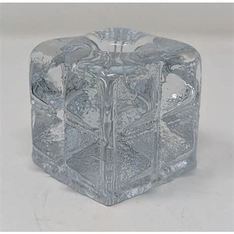 Blenko Glass Company Diamonds Candleblock By Artist Don Shepherd Museum Piece Chairish