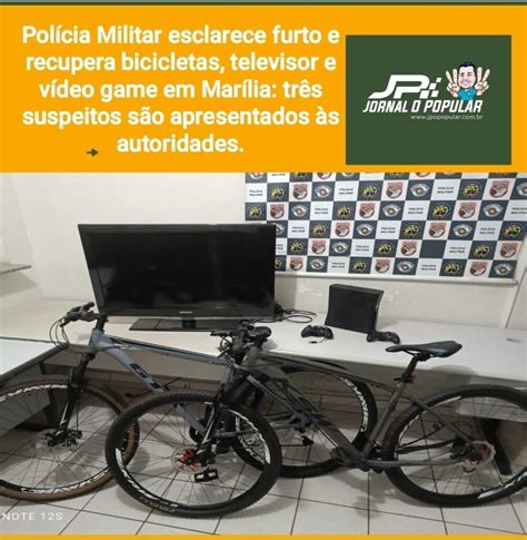 Polícia Militar esclarece furto e recupera bicicletas televisor e